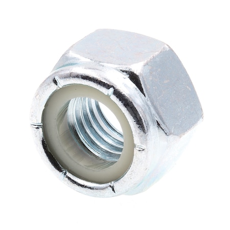 Prime-Line Nylon Insert Lock Nut, 9/16"-12, Steel, Grade 2, Zinc Plated, 10 PK 9075465